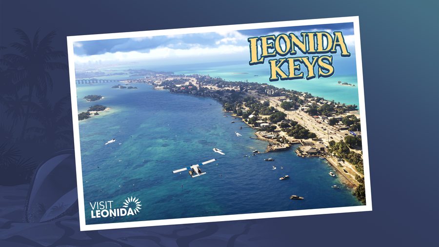 Official Leonida Keys postcard artwork